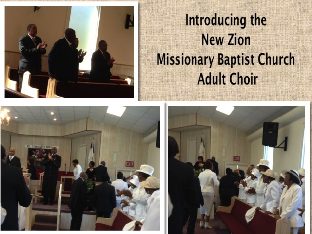 New Zion Adult Choir - 1st Sunday, October 2014