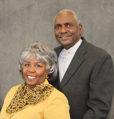 The Reverend Roy Wesley, Sr., Pastor, and Mrs. Marjorie Wesley, Leading Lady.